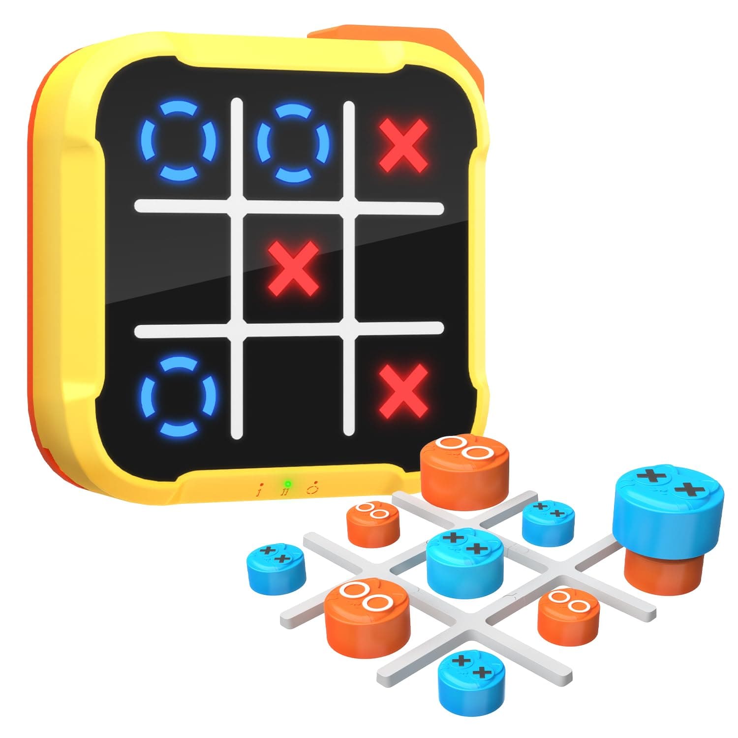 Electronic Tic Tac Toe Game, 4-in-1 Digital Puzzle Games, Handheld Family Board Game for Kids and Adults, Portable Toys Gift for Boys Girls, Birthday, Travel, and Road Trip