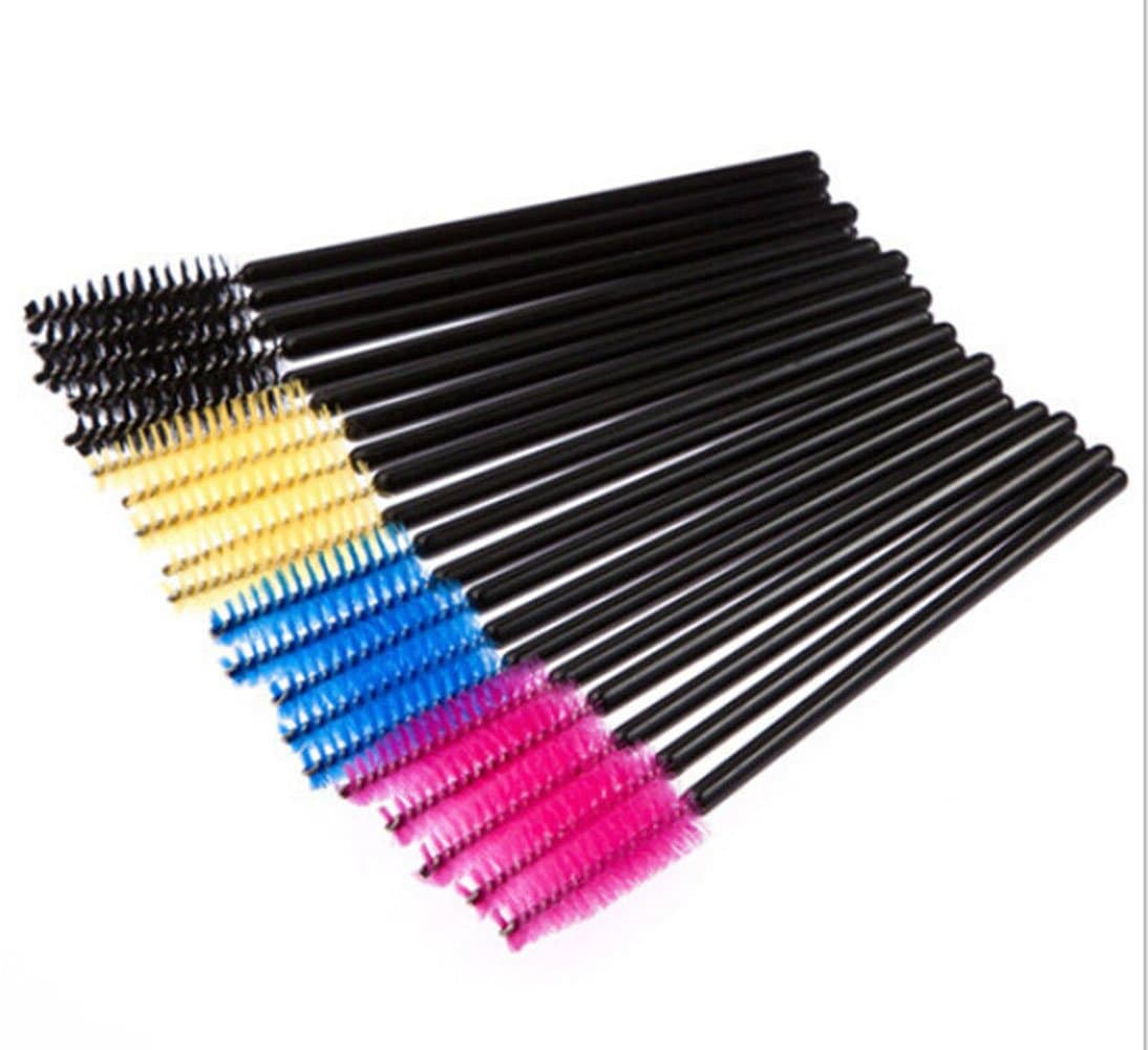 MakeupAcc 20 Pcs Disposable Eyelash Brush for Makeup 4 Colors