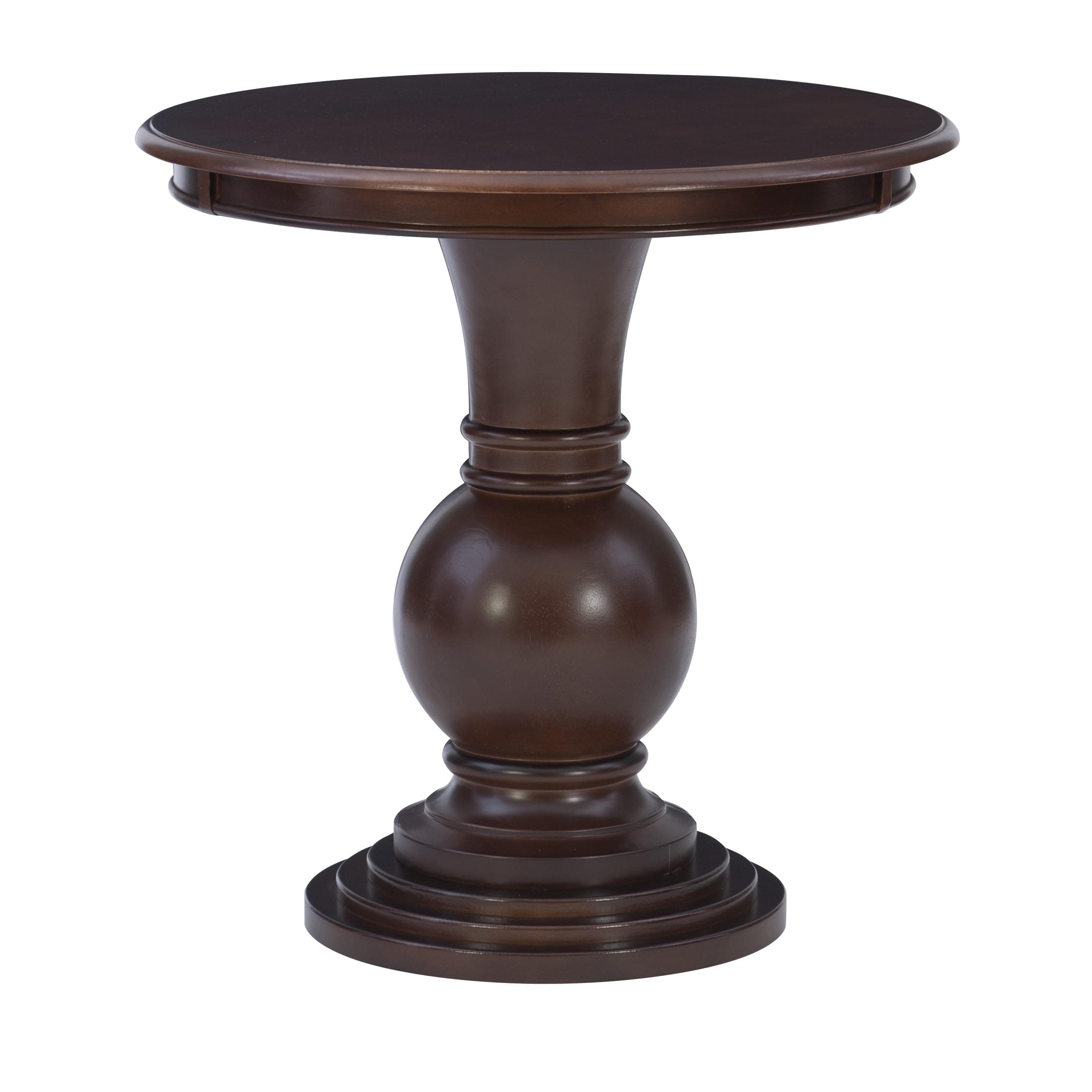 809-350 Espresso Round Accent Table 26"L x 26"W x 26"H