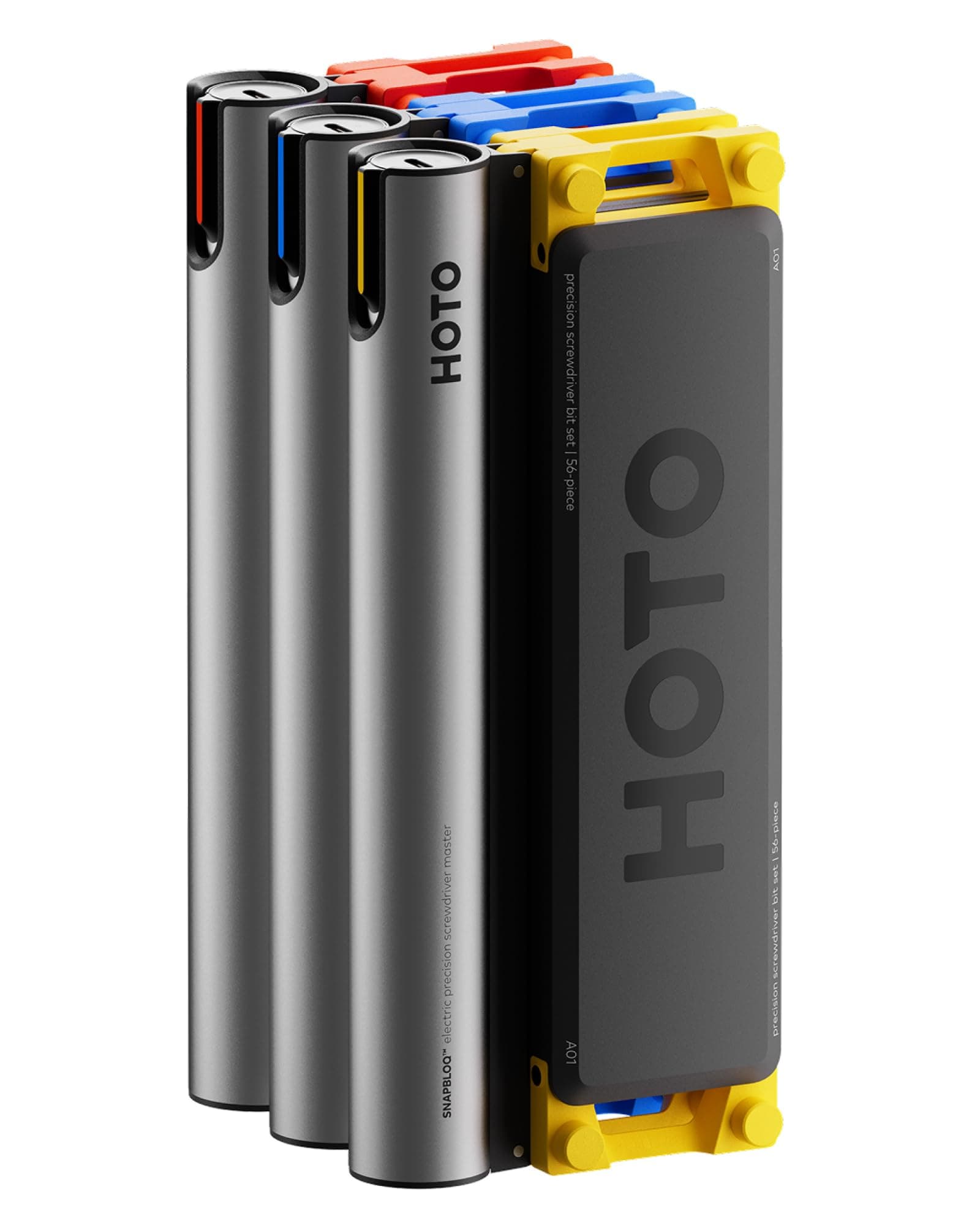 SNAPBLOQ 3-in-1 Mini Power Tool Kit – Mini Drill & Rotary Tool, Electric Screwdriver with 114 Accessories, Magnetic Modular System, Ideal for 3D Printing Finishing, Electronics Repair, DIY Crafts