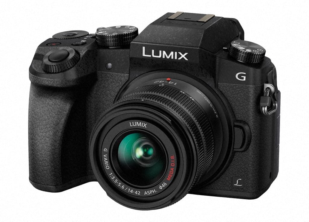 Panasonic LUMIX DMC-G7KEB-K Professional Camera with Lens - Black, 14-42 mm