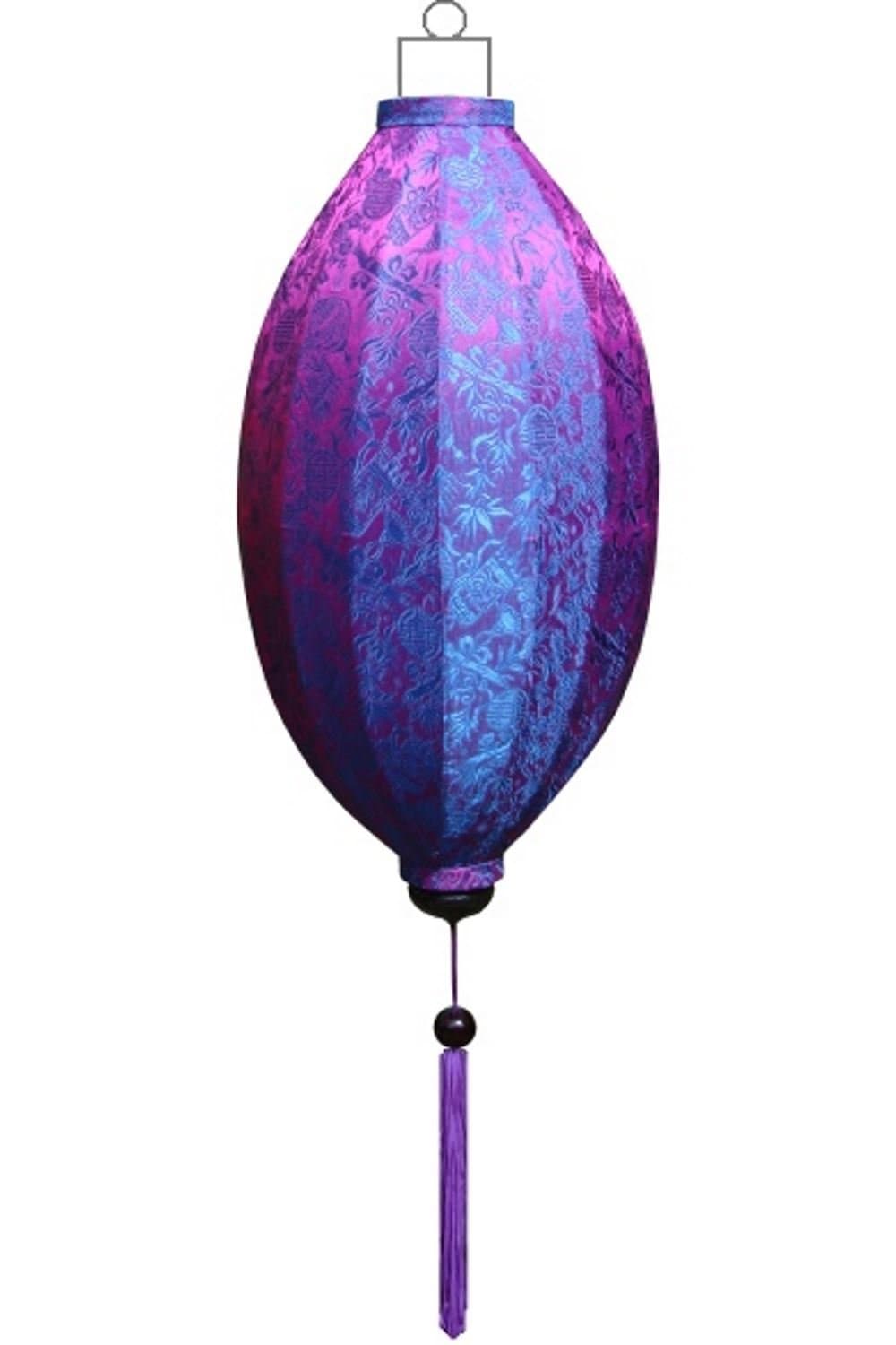 Lampionsenzo Vietnamese Silk Lantern Mango Violet by