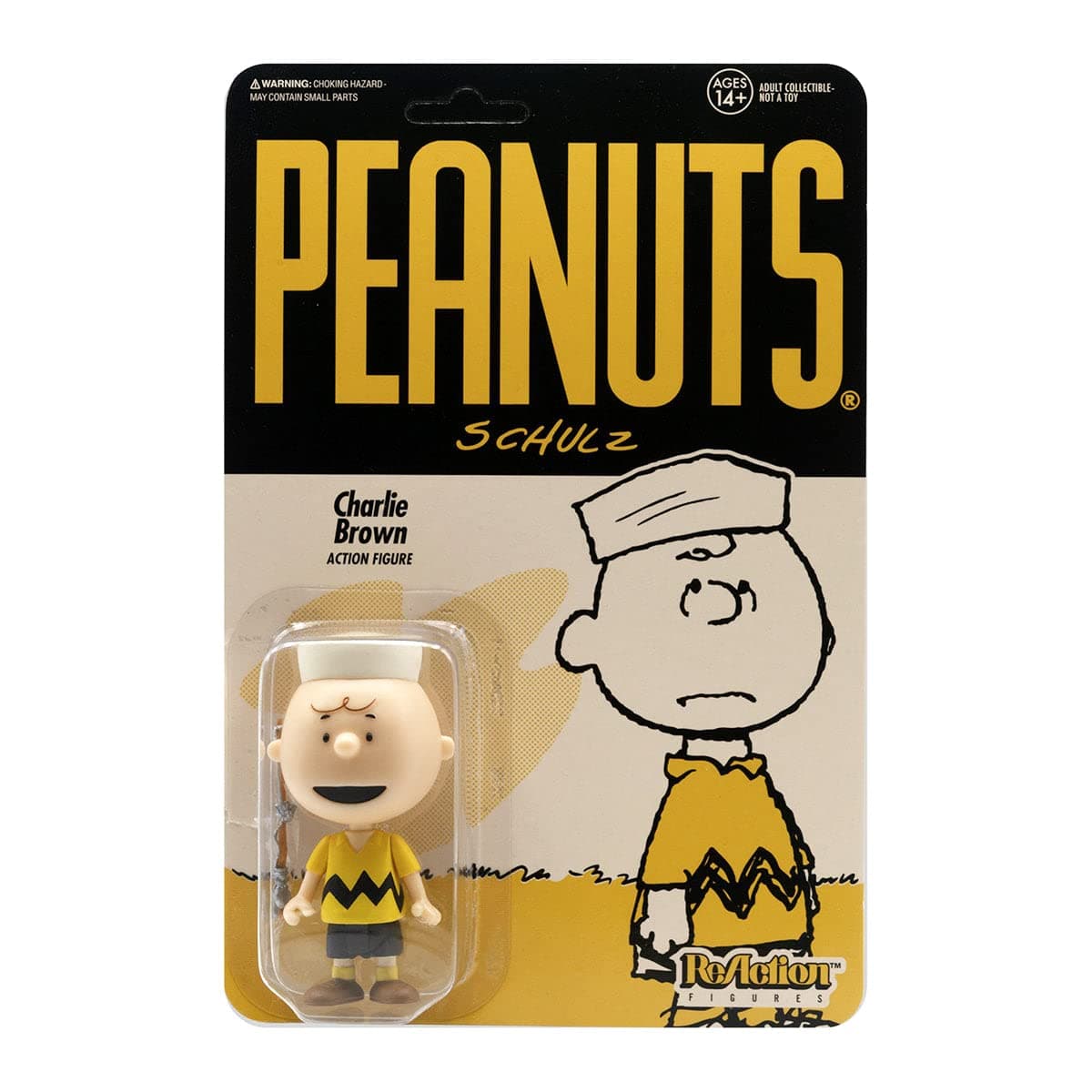 Super7 Peanuts: Camp Charlie Brown Reaction Figure, Multicolor