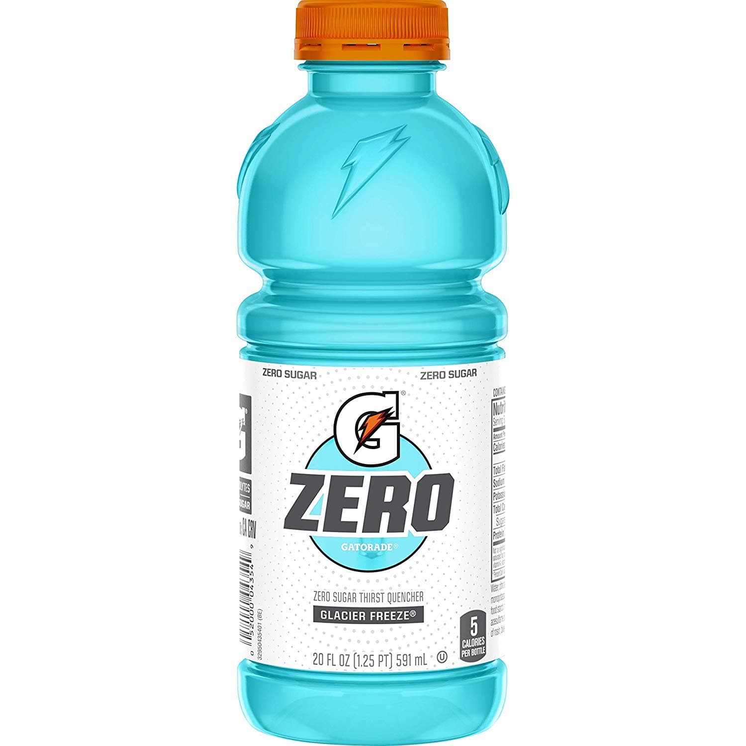 Gatorade Zero Sugar Thirst Quencher, Glacier Freeze, 20 Fl Oz (Pack of 12)