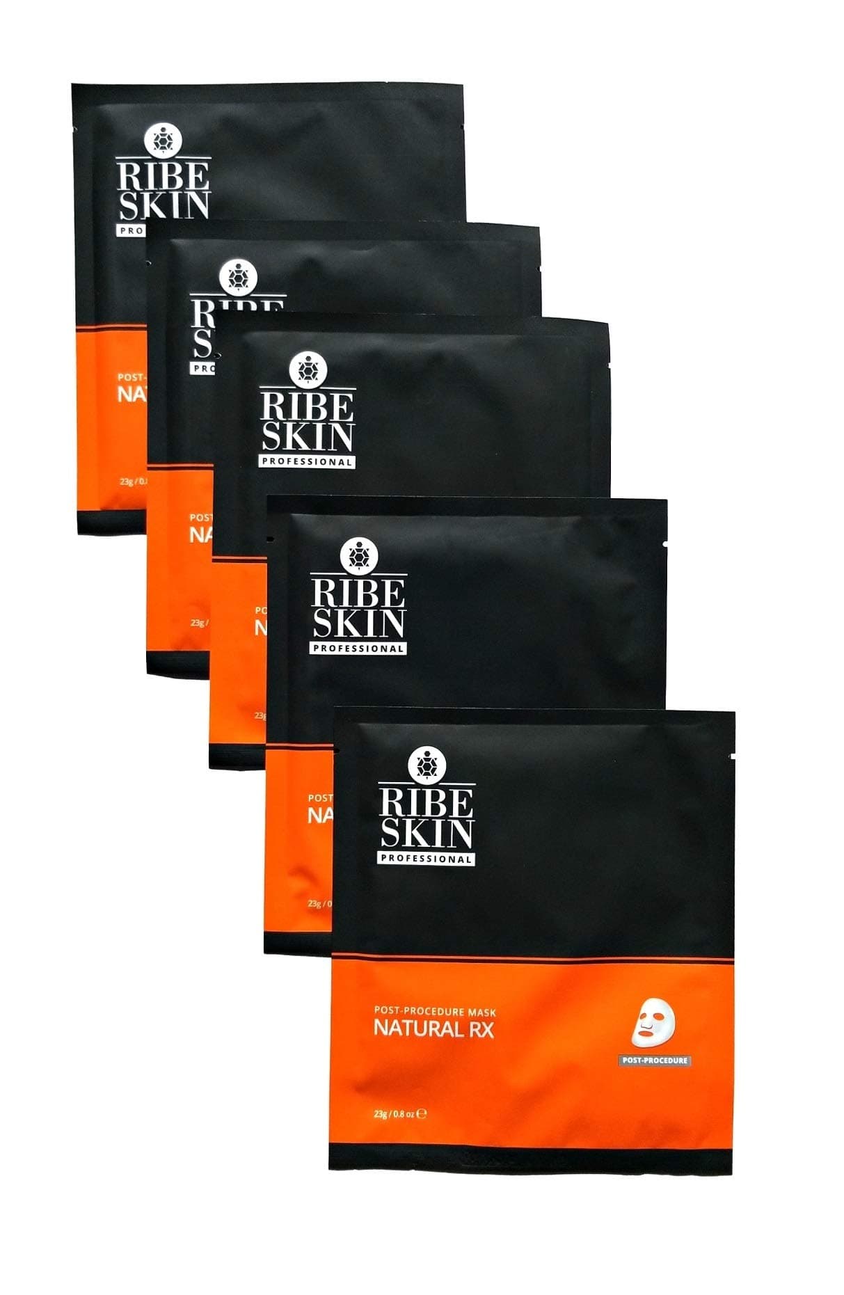 Natural RX Biocellulose Stem Cell Face Mask with Epidermal Growth Factor/EGF: Luxury Korean Facial Treatment Post Procedure Skin Care Sheet Mask in Skin Repair Serum (5 Sheets)