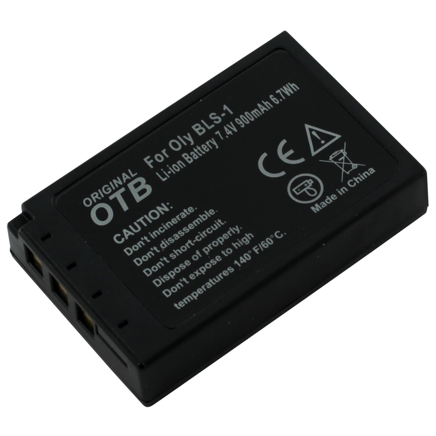 OTB Battery for Olympus BLS-1 Li-Ion Black