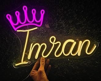 Personalised Name in NeonLight | NeonSign Light Custom | Personalised Name NeonLight | Couple Name In Neon Customise |Wedding Hashtag NeonLight | Birthay Neon Board (1 Alphabet)