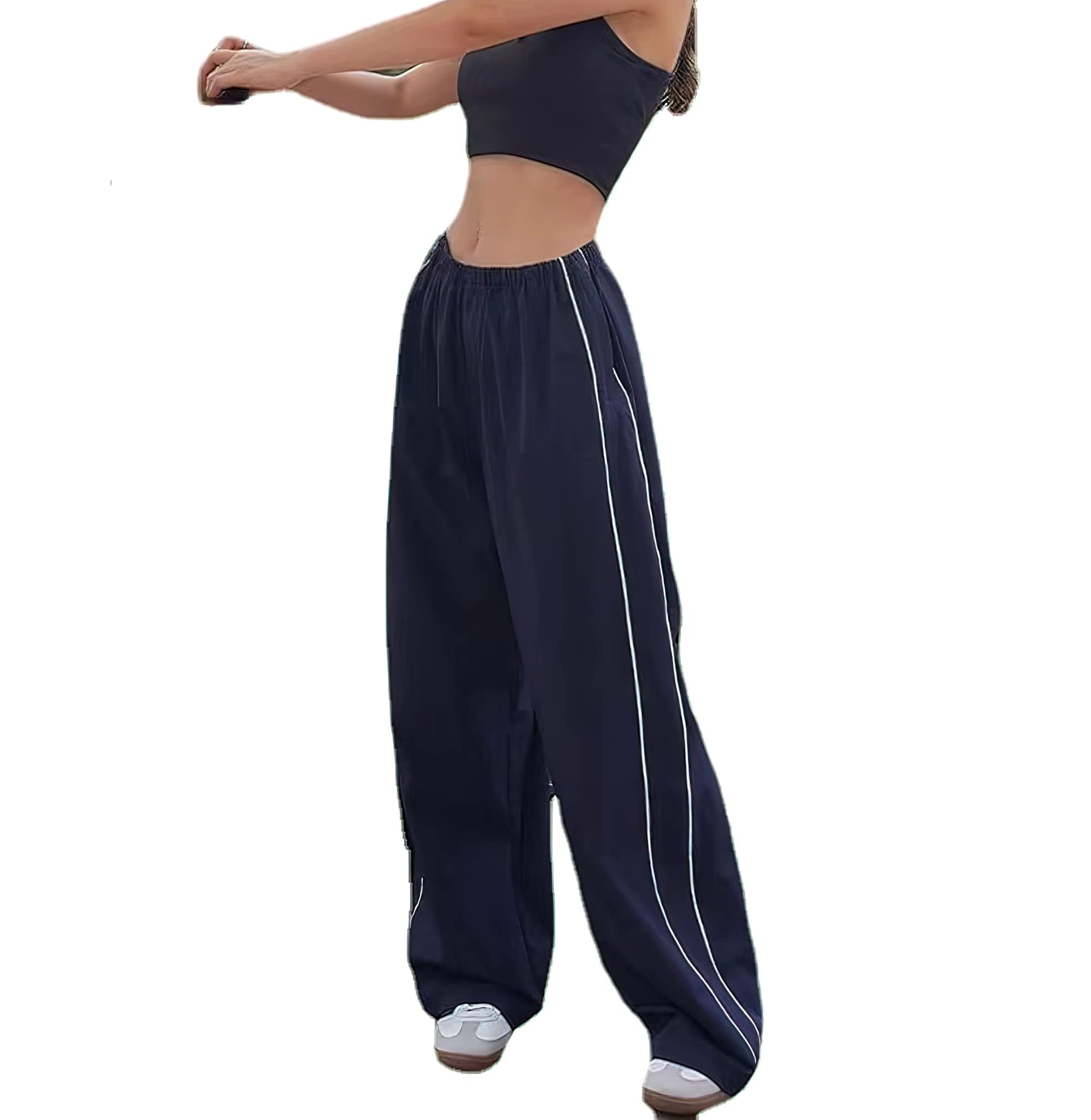 Women's Baggy Y2K Parachute Pants