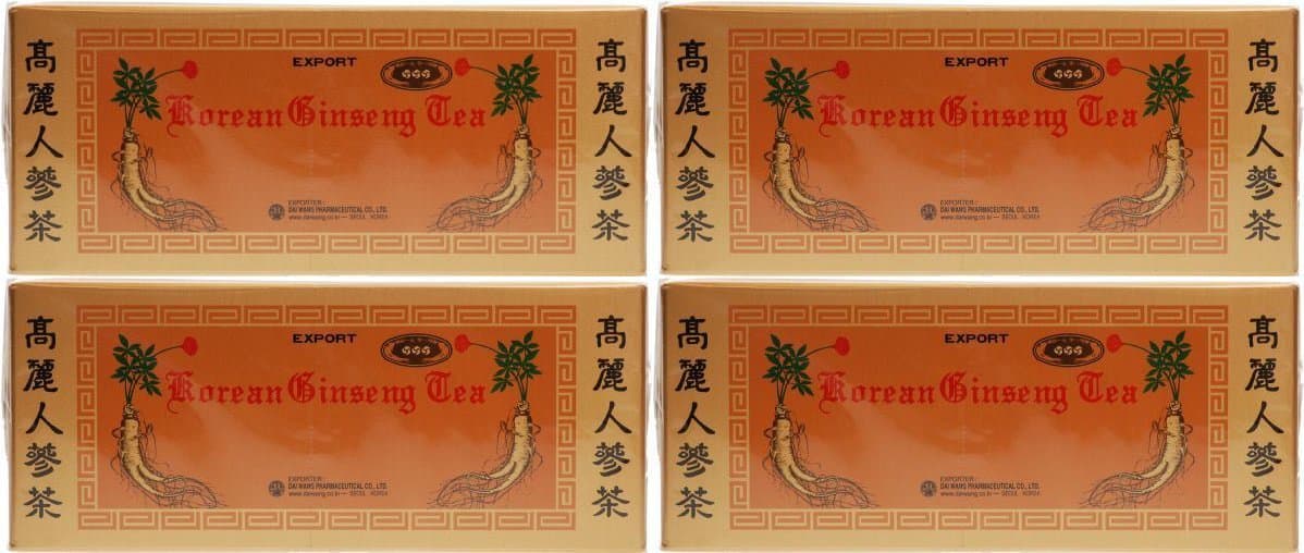 (4 PACK) - Dai Wang Dai Wang Korean Ginseng Tea| 42 Bags |4 PACK - SUPER SAVER - SAVE MONEY