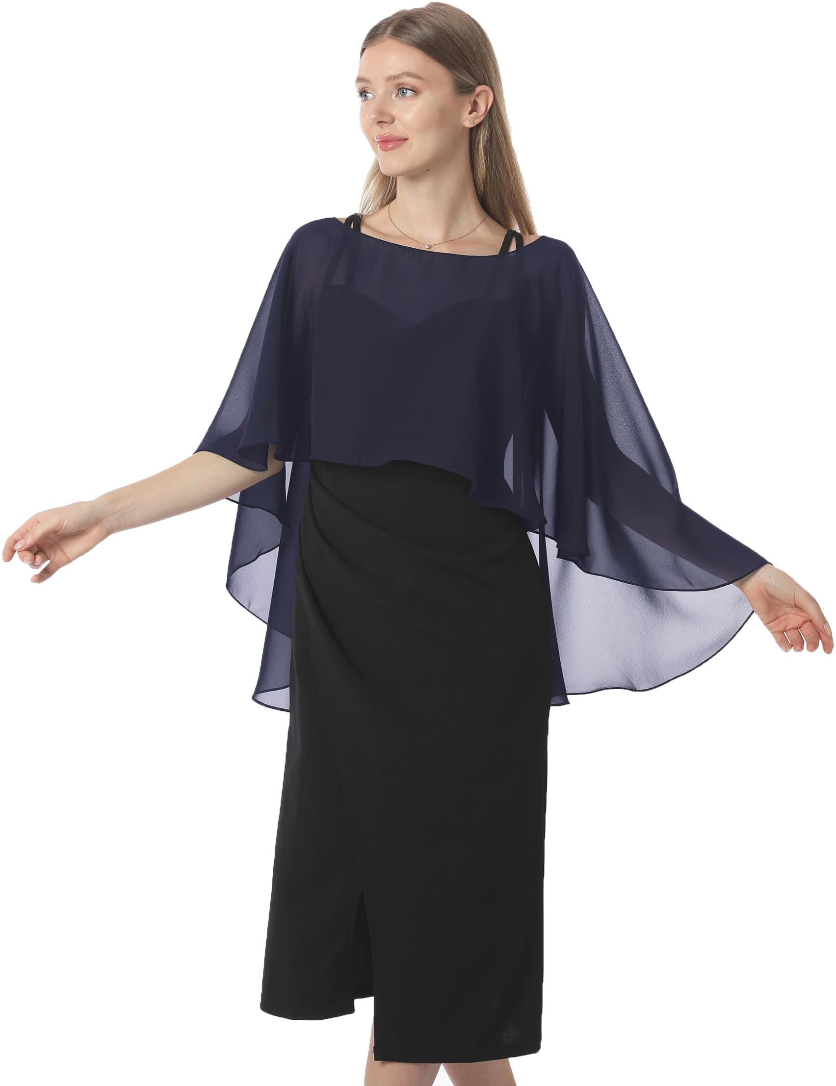 womens Chiffon Cape001 Pashmina Shawl