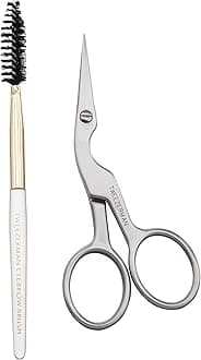 Tweezerman Stainless Brow Shaping Scissors and Brush