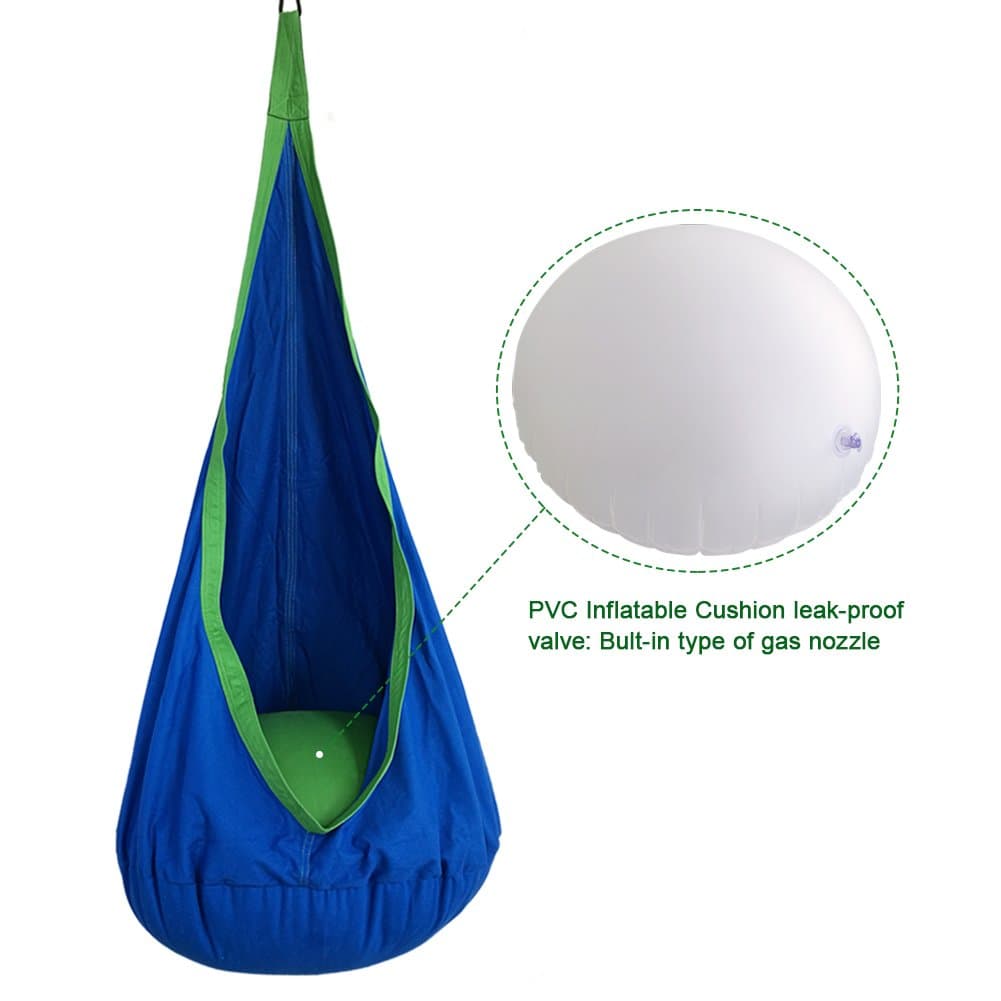 Swing Set Accessories for Kids Pod Swing Seat Hammock Hanging Chair- PVC Inflatable Cushion