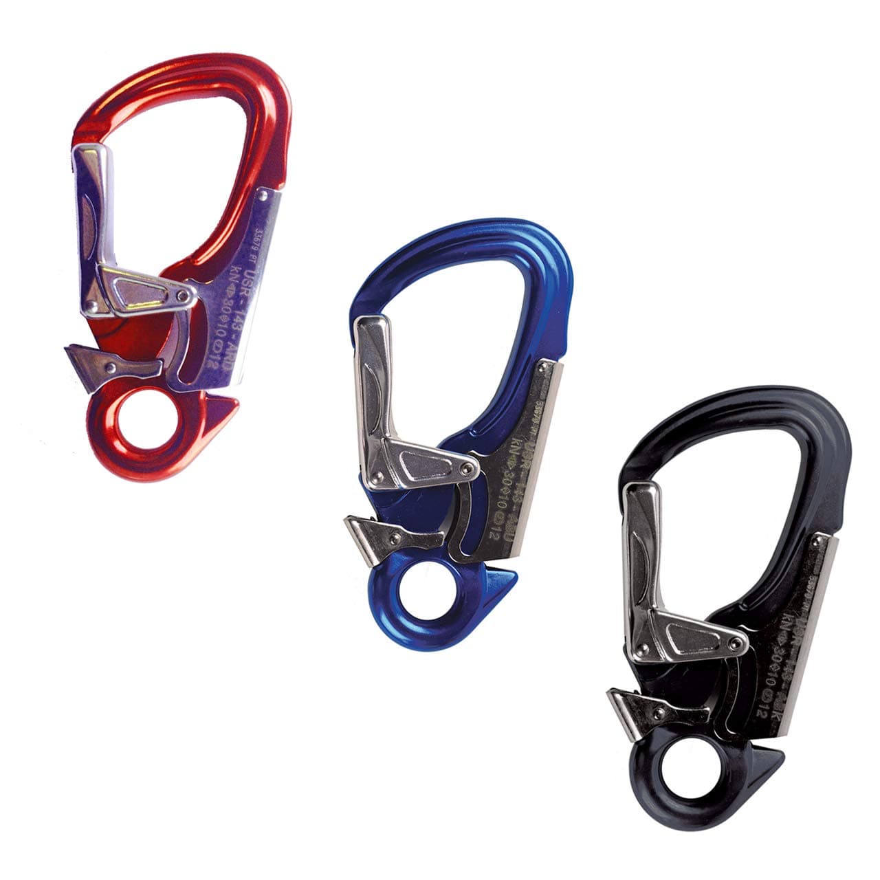 ProClimb Aluminum Triple-Lock Gate Safety Snap Hook 30 kN