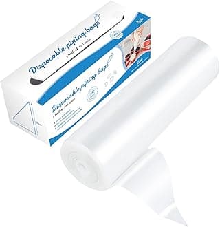 Disposable Piping Bags, Pack of 100pcs Transparent Large Plastic Pastry Bags, 16 inch Thickened Reusable Icing Piping Cream Pastry Bags for Cake Dessert Cookies Decoration（40 * 23cm)