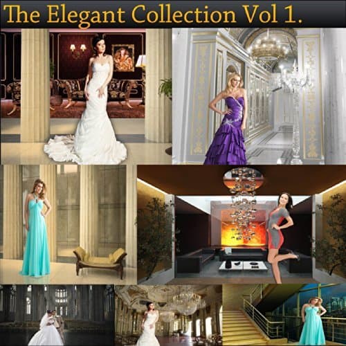 Digital Photorealistic Render Backgrounds ELEGANT COLLECTION VOL 1-7 + Bonus Christmas Collection