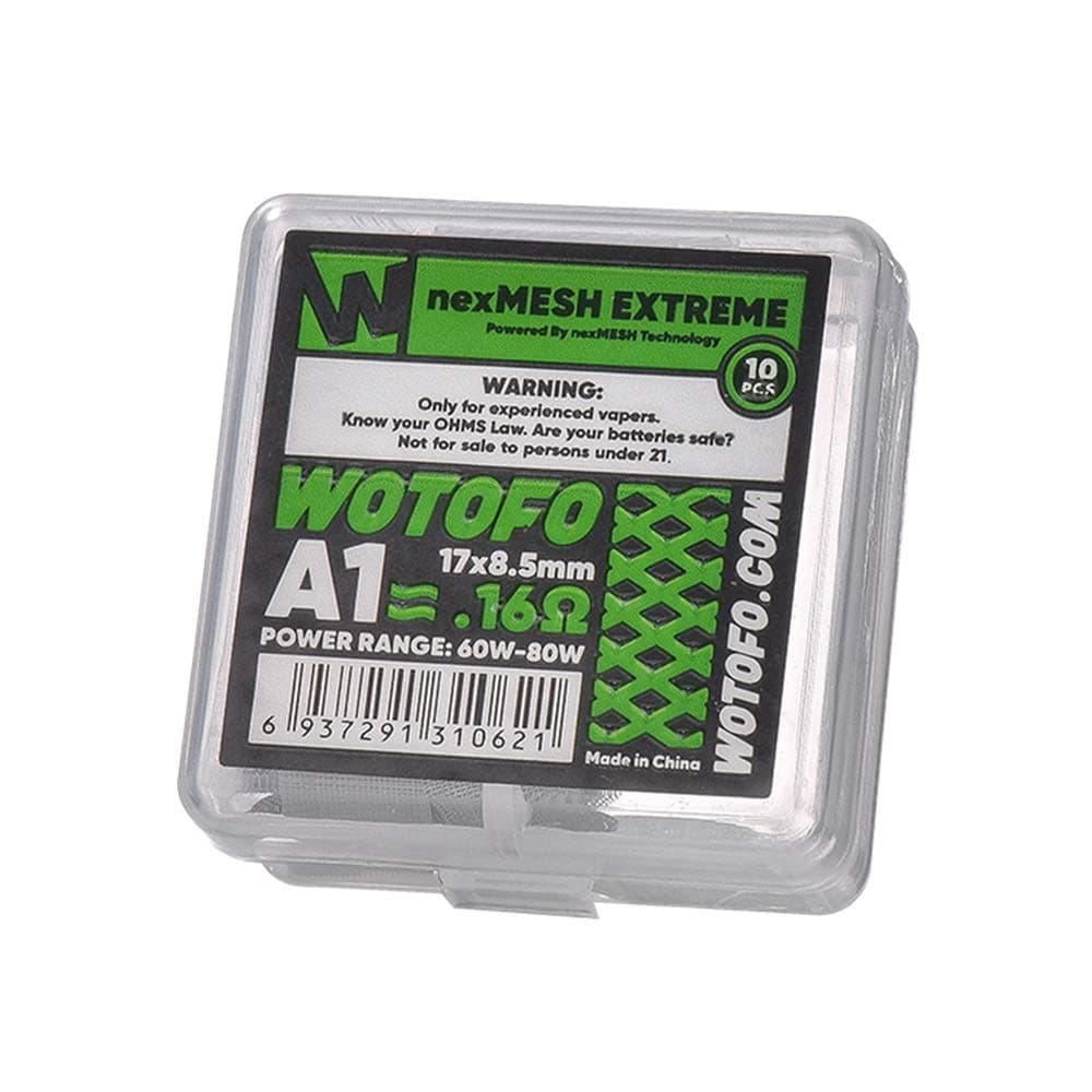 交換用メッシュコイル for Wotofo Profile V1.5 / RDTA 10pcs or 5pcs nexMESH coil (Extreme)