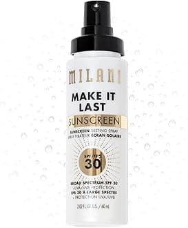 Make It Last Sunscreen Setting Spray Spf30 - Facial Mist With Spf, Long Lasting Makeup