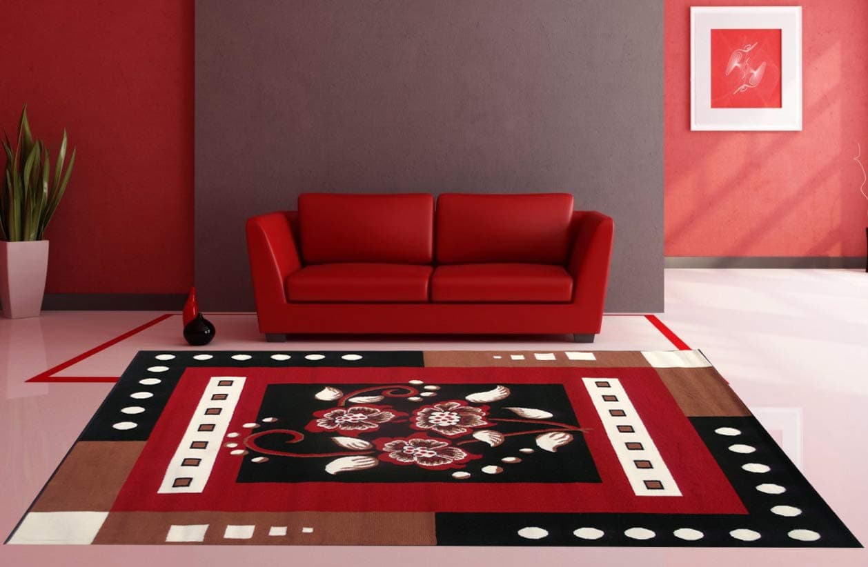 imra carpetAcrylic 5X7 Feet Rectangular Shape Carpets for Living Rooms Bedroom and Home Decor Big Size (150X210Cm)