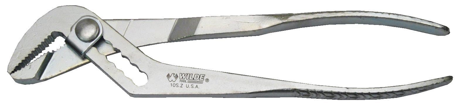 Wilde Tool 10S.Z/CC Water Pump Slip Joint Knurled Pliers with Zinc Clam Card, 10-Inch