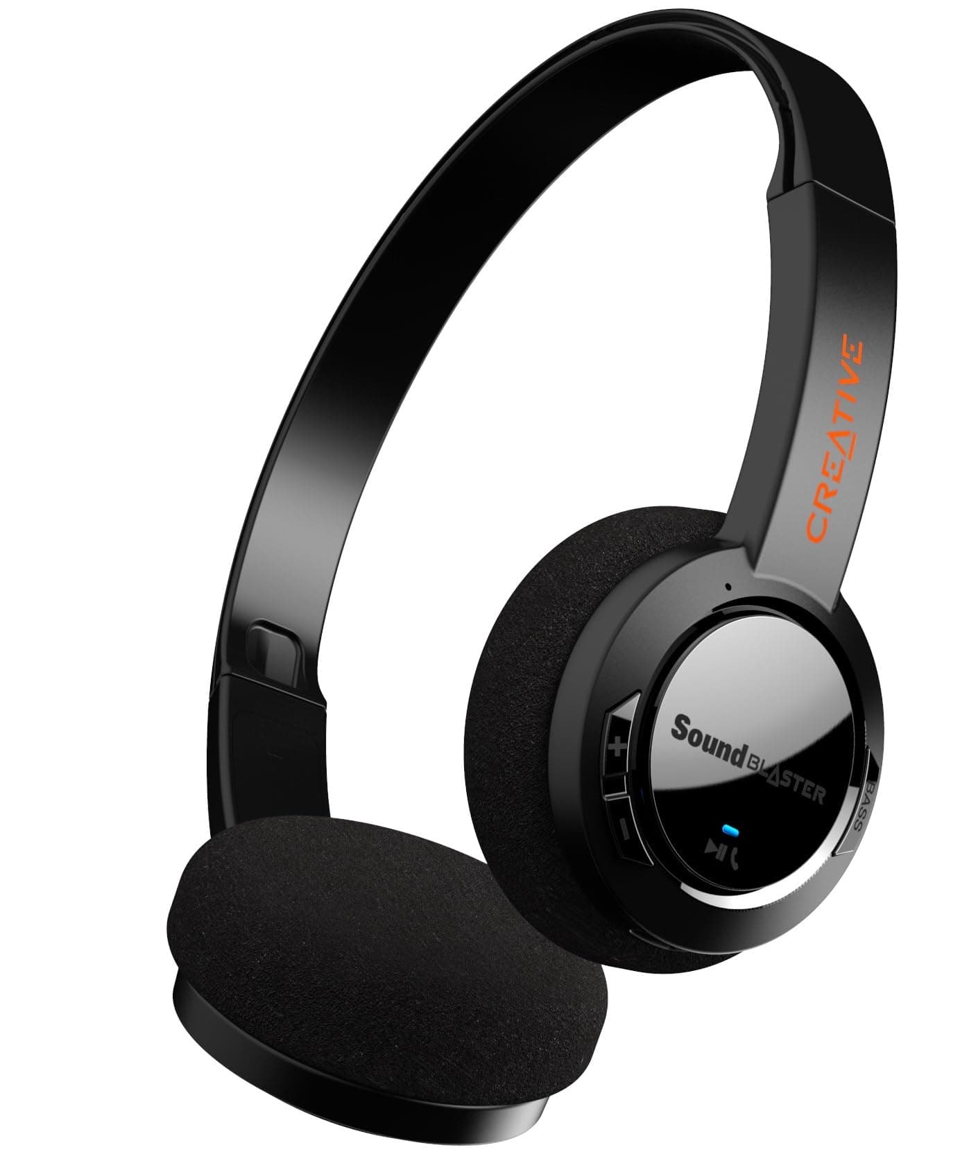 Sound Blaster JAM V2 On-Ear Lightweight Bluetooth 5.0 Wireless Headphones with USB-C, aptX Low Latency, aptX HD, Multipoint Connectivity, Voice Detection and Noise Reduction, 22 Hours Battery Life
