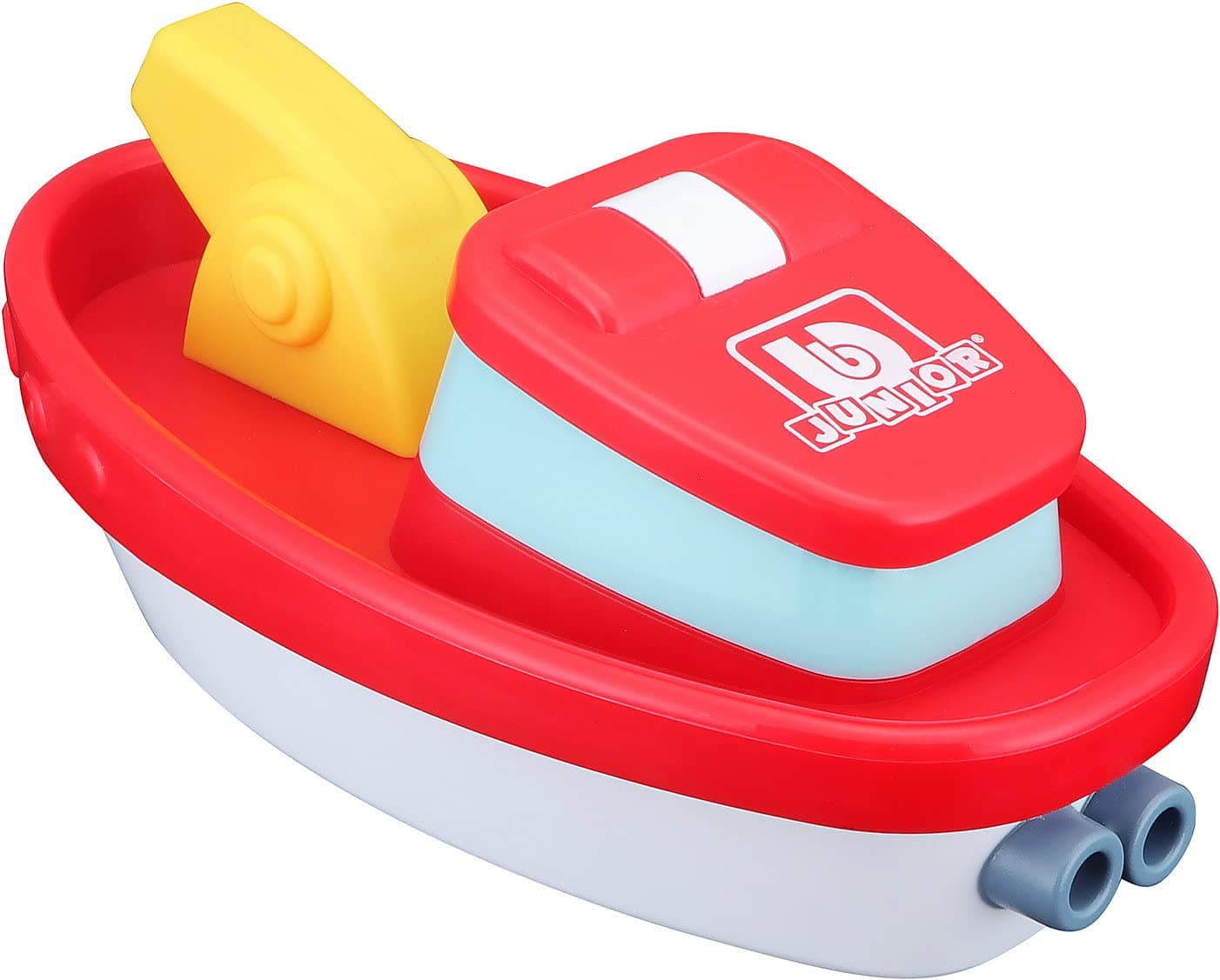 Bburago B16-89015 BB Junior Splash N Play FIRE Boat Preschool Bath Toy, Red