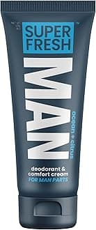 Super Fresh Man Parts Ball Deodorant for Men - Deodorizing Lotion with Aloe -...