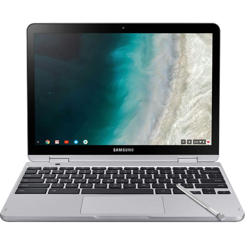 SAMSUNG XE520QAB-K02US Chromebook Plus V2, 2-in-1, Intel Core m3, 4GB RAM, 64GB eMMC, 13MP Camera, Chrome OS, 12.2", 16:10 Aspect Ratio, Light Titan
