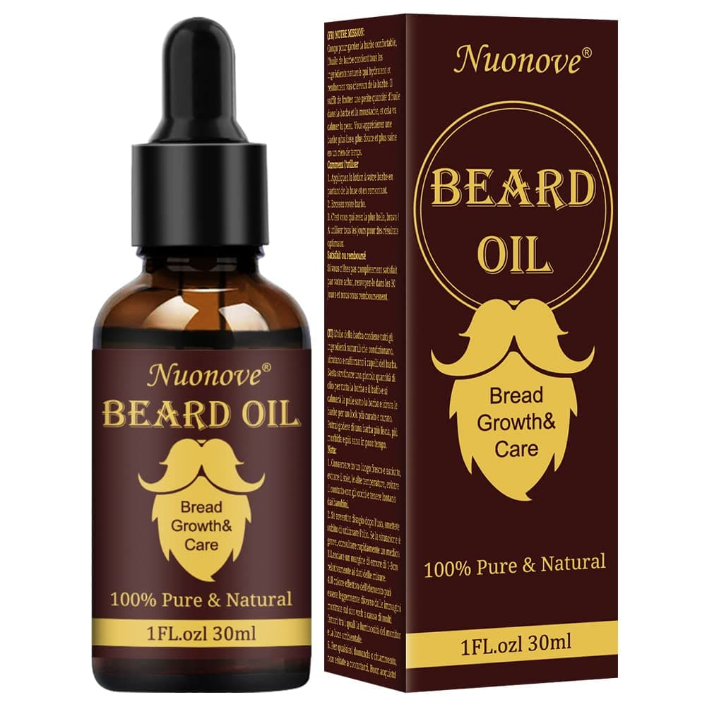 Beard Oil, Beard Growth Oil, Beard Oils For Men, Beard Essential Oil, moisturizes, soothes, stimulates the growth and shine, for the care of Beard Long and Short, 30 ml