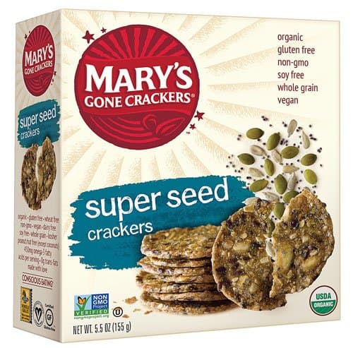Mary's Gone Crackers Organic Super Seed Crackers -- 5.5 oz - 2 pcUSDA Organic