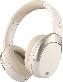 Edifier W830NB Wireless Over Ear Headphones with -45dB Active Noise Cancelling, 94H Playtime, LDAC Hi-Res Sound, Spatial Audio, Fast Charging, Multipoint Connection, Bluetooth V5.4 - Ivory