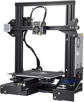 Official Creality Ender 3 3D Printer with Resume Printing, Stable Power Supply, Precise Printing, and V-Slot Rails, DIY 3D Printer, Printing Size 8.66x8.66x9.84 inches, Ideal for Mold Sample Printing
