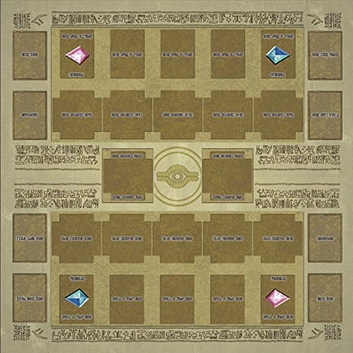 Alelife Yu-gi-oh Arc-v Card Rubber Play Mat 60x60cm Egypt Galaxy Style Competition Pad Playmat Monster Zone for Yu-gi-oh Card (Egypt)