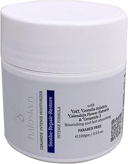 Haloskyn Ceramide Intense Moisturiser | For Barrier Repair & Deep Moisturization | Ceramide 3, OAT, Centella Asiatica & Calendula flower extracts | 100 gms