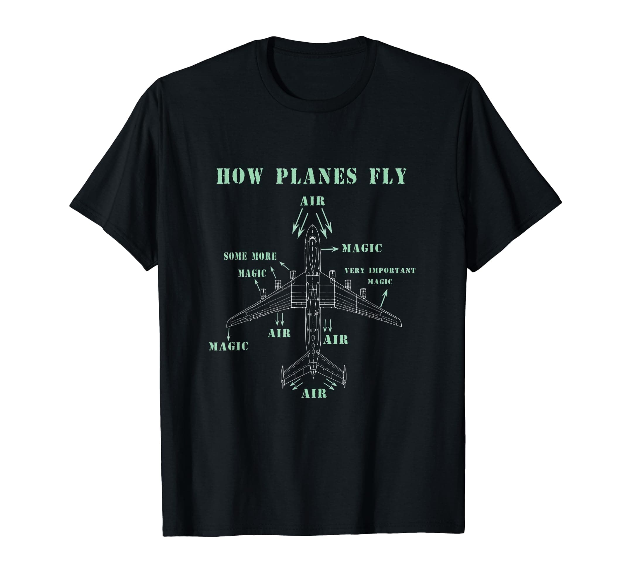 How Planes Fly Funny Aerospace Engineering Engineer Gift T-Shirt