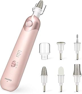 Electric Manicure and Pedicure kit,Electric Nail File, Nail Care Kit for Women Men,Professional Nail Drill for Nail Buffer Grinder Sander Trimmer(Pink)