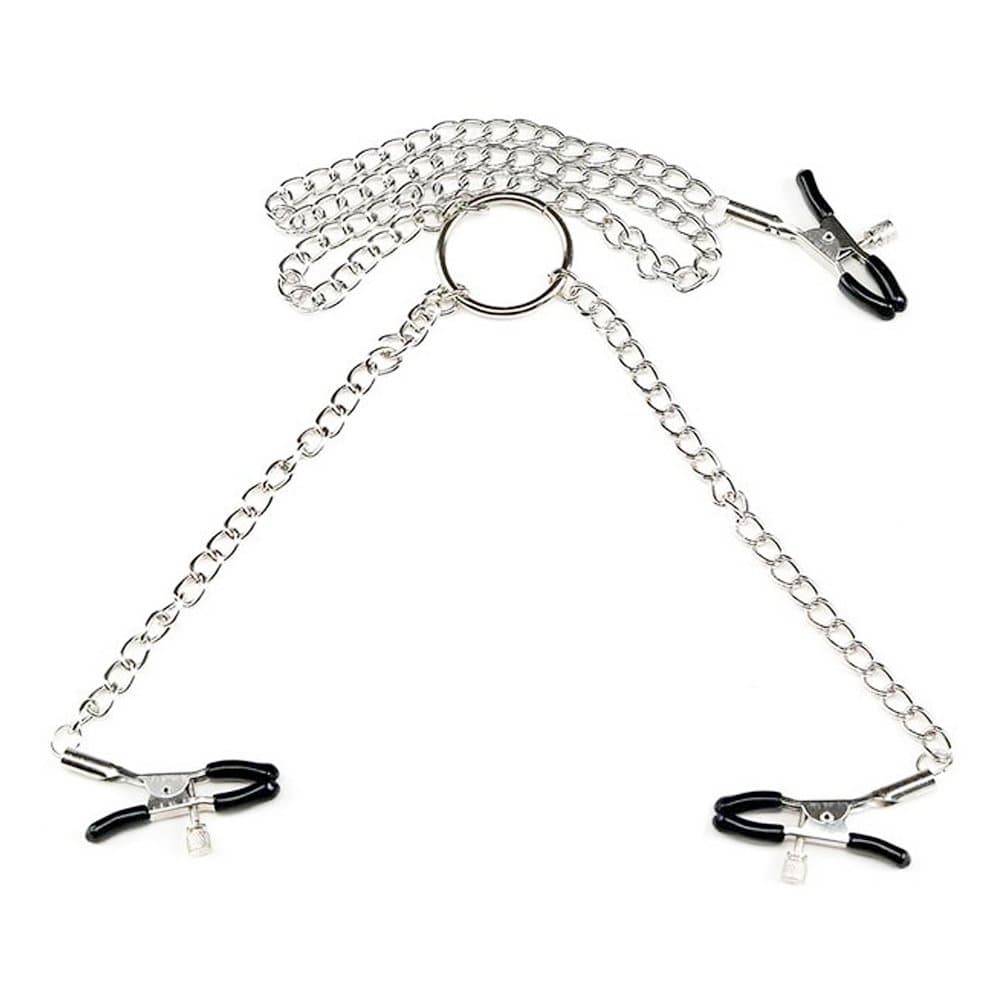 Three-Headed Clip Chain Jewelry Adjustable Clip (Silver)