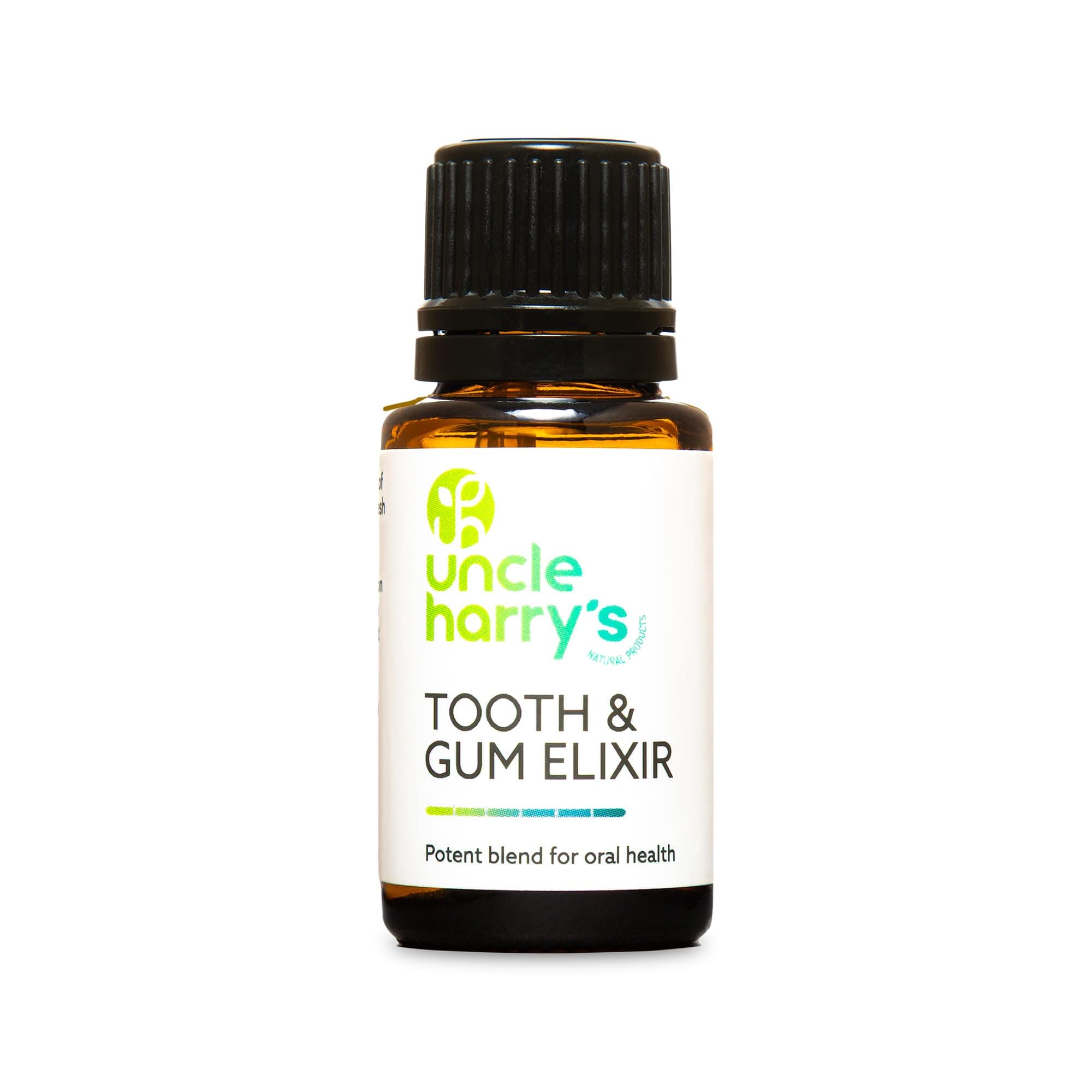 Uncle Harry's Aromatherapy Tooth & Gum Elixir | Purifying Alcohol Free Mouthwash for Gums and Bad Breath | Potent Blend for Oral Hygiene (0.5 oz)