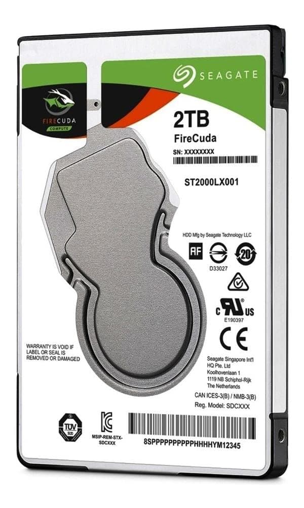 2.5-Inch 2 TB FireCuda Internal SSHD Hard Drive for PC/PS4 - Silver