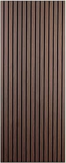 DecorAndDecor Acoustic Slat Wood Wall Panel and Ceiling Panelling Decorative 3D MDF 240 x 60 - Smoked Oak