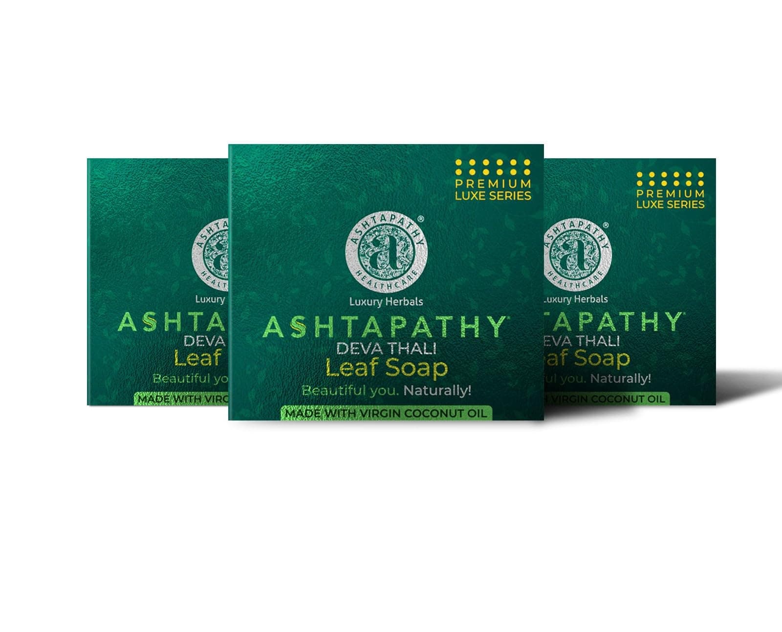 Ashtapathy Devathali/Leaf Soap for Men & Women Pack of 3