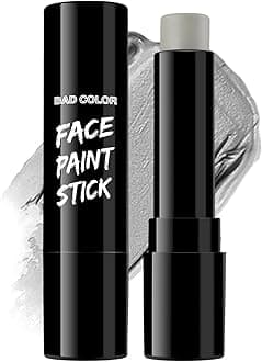BADCOLOR Grey Face Body Paint Stick, Cream Gray Eye Black Full Body Paint Sticks, Professional Face Paint for Halloween SFX Makeup Cosplay Joker Zombie Vampire Costume Parties