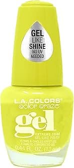 L.A. COLORS Color Craze Extreme Shine Gel Polish, Day Glow CNL223
