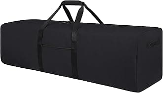 Urbanstand 48 Inch Travel Duffle Bag Extra Large Sport Equipment Duffel Bags with 2-way Lockable Zippers (Black)