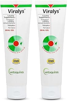 Vetoquinol Viralys Daily L-Lysine Gel for Cats and Kittens, Maple Flavored Lysine Supplement for Cats and Kittens to Support Immune Health, Normal Eye Function and Respiratory Health, 5oz - 2 Pack