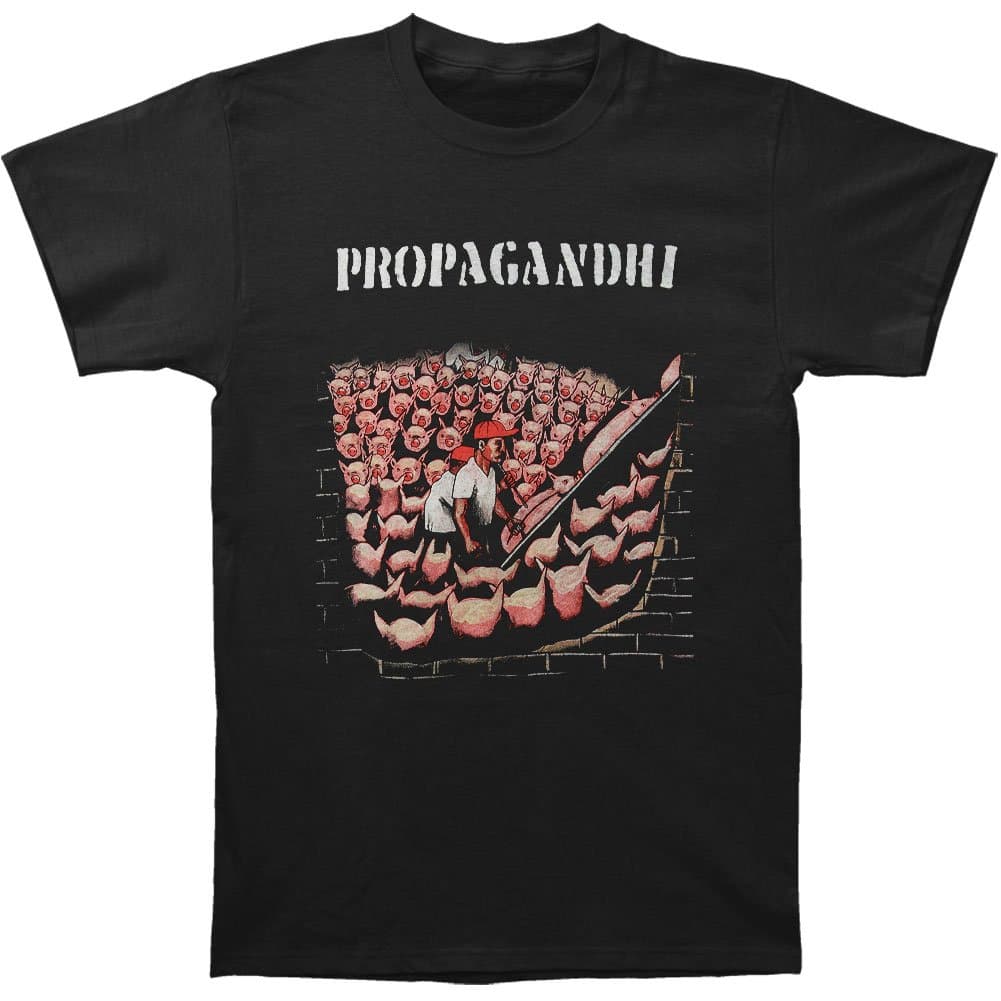 Men's Pigs T-Shirt Small Black