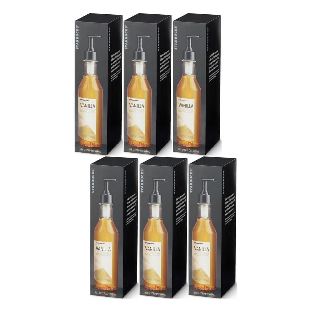 Starbucks Vanilla Verismo System Flavored Syrup 12.17 Fl Oz (6 pack)