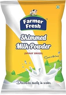 - All-Natural Skimmed Milk Powder - 1kg Pack, Pure Non-Fat Dry Milk - Ideal for Tea, Coffee & Daily Use