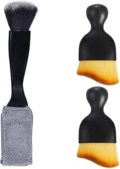 3 PCS Car Interior Detailing Dust Brush, Universal Car Dash Cleaning Soft Brush for Cleaning Panels Air Vent, Dashboard Leather