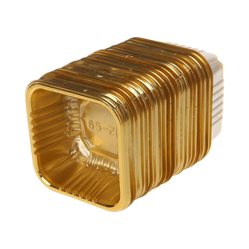 Yasheep 50/100g Square Moon Cake Trays Mooncake Package Box Container Holder,100Pcs