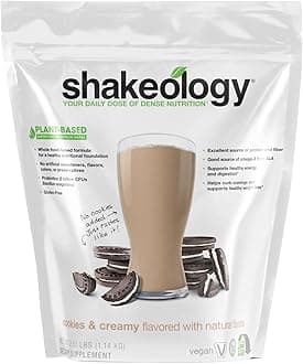 Shakeology Plant Based Protein Powder Blend – Gluten-Free Shake with Vitamins and Minerals – Helps Support Weight Loss, Lean Muscle, Gut Health – Cookies and Creamy, 30 Servings
